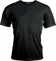 Proact Férfi póló Proact PA438 Men'S Short-Sleeved Sports T-Shirt -S, Black