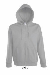SOL'S Férfi pulóver SOL'S SO47800 Sol'S Seven Men - Jacket With Lined Hood -2XL, Grey Melange