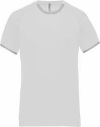 Proact Férfi póló Proact PA406 performance T-Shirt -3XL, White/Fine Grey