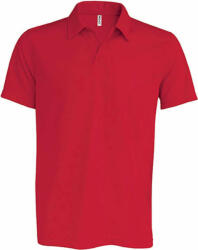 Proact Férfi póló Proact PA482 Men'S Short-Sleeved polo Shirt -2XL, Red