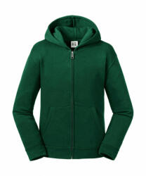 Russell Gyerek kapucnis hosszú ujjú pulóver Russell Europe Kids' Authentic Zipped Hood Sweat M (116/5-6), Sötétzöld