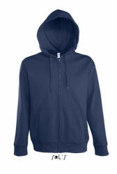 SOL'S Férfi pulóver SOL'S SO47800 Sol'S Seven Men - Jacket With Lined Hood -L, French Navy