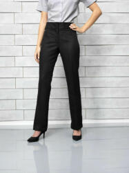 Premier Női nadrág Premier PR532L Extra Long Ladies Flat Front Hospitality Trouser -XS, Black