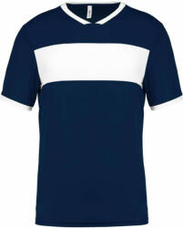 Proact Gyerek póló Proact PA4001 Kids' Short Sleeve Jersey -6/8, Sporty Navy/White