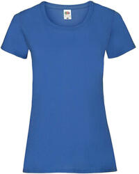 Fruit of the Loom Női póló Csapott ujjú Fruit of the Loom Valueweight T Lady-Fit - M (12), Király kék