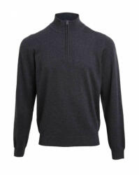 Premier Férfi Premier PR695 Men'S Quarter-Zip Knitted Sweater -M, Charcoal