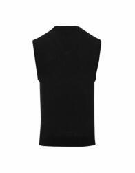 Premier Férfi Premier PR699 Men'S v-neck Sleeveless Sweater -3XL, Black