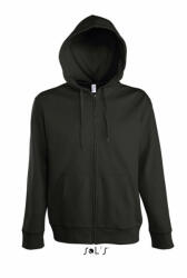 SOL'S Férfi pulóver SOL'S SO47800 Sol'S Seven Men - Jacket With Lined Hood -L, Black