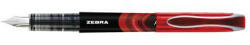 Zebra Töltőtoll, 0, 6 mm, ZEBRA "Fountain pen", piros (19673) - iroszer24