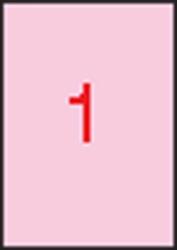 APLI Etikett, 210x297 mm, színes, APLI, pasztell rózsaszín, 20 etikett/csomag (11846) - iroszer24