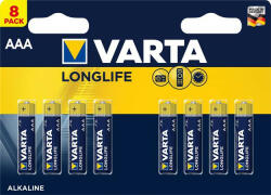 VARTA Elem, AAA mikro, 8 db, VARTA "Longlife (4103101418) - iroszer24