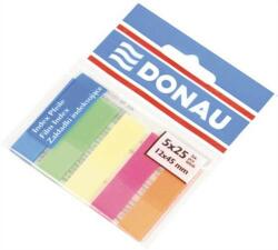 DONAU Jelölőcímke, műanyag, 5x25 lap, 12x45 mm, DONAU, neon szín (7577001PL-99) - iroszer24