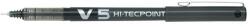 Pilot Rollertoll, 0, 3 mm, tűhegyű, kupakos, PILOT "Hi-Tecpoint V5", fekete (BX-V5-B)