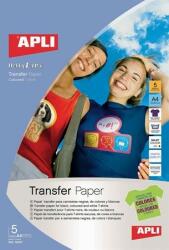 APLI Fólia, vasalható, A4, tintasugaras nyomtatóba, sötét pólóhoz, APLI (10247) - iroszer24