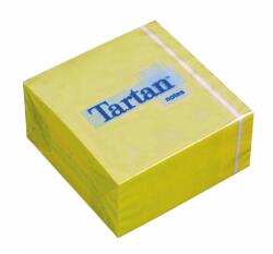 Tartan Öntapadó jegyzettömb, 76x76 mm, 400 lap, TARTAN, sárga (7100172406) - iroszer24