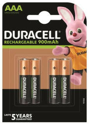 Duracell Tölthető elem, AAA mikro, 4x900 mAh, DURACELL (10PP050052) - iroszer24