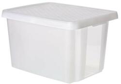 Keter Tárolódoboz, tetővel, 45 l, áttetsző, CURVER "Essentials (225405) - iroszer24
