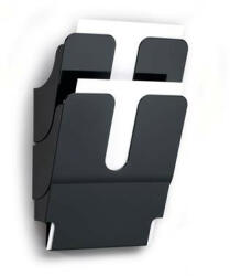 DURABLE Prospektustartó, fali, álló, A4, DURABLE "FLEXIPLUS 2", fekete (1709008060) - iroszer24