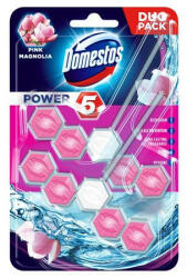 Domestos WC frissítő blokk, 2 db-os, DOMESTOS "Power 5", pink magnólia (65240388) - iroszer24