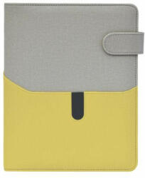 SATURNUS Kalendárium, gyűrűs, betétlapokkal, "L", műbőr, SATURNUS, "229", szürke-sárgászöld (26SL229-006) - iroszer24