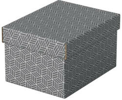 ESSELTE Tárolódoboz, S méret, ESSELTE "Home", szürke (628281) - iroszer24