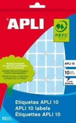 APLI Etikett, 25x40 mm, kézzel írható, színes, kerekített sarkú, APLI, zöld, 128 etikett/csomag (02757) - iroszer24