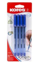 Kores Golyóstoll, 1, 0 mm, kupakos, háromszögletű, KORES "K2-M", kék (37214) - iroszer24