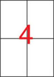 APLI Etikett, 105x148 mm, poliészter, időjárásálló, fehér, APLI, 80 etikett/csomag (01227) - iroszer24