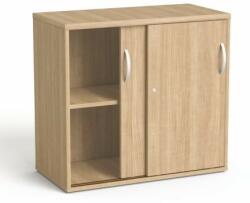 MAYAH Szekrény, asztalmagas, tolóajtós, polcos, MAYAH "Freedom SV-16", kőris (SV-K28 K/ IBXSZ16K)