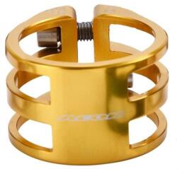 Acor AQR21303 dupla csavaros nyeregcső bilincs, 31, 8 mm, arany színű