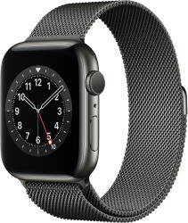  Okosóra Szíj Na Apple Watch 6 / 7 / 8 / 9 / 10 / Se (40 / 41 / 42 Mm) Doop Milanese Grey