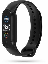  Szilikon Okosóra Szíj Xiaomi Mi Smart Band 5 / 6 / 6 Nfc Heyband Icon Fekete