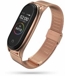  Okosóra Szíj Xiaomi Mi Smart Band 5 / 6 / 6 Nfc Doop Milanese Loop Rózsaarany