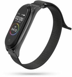  Nylon Szíj Xiaomi Mi Band 5 / 6 / 6 Nfc Heyband Nylon Fekete