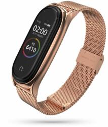  Okosóra Szíj Xiaomi Mi Band 5 / 6 / 6 Nfc Doop Milanese Loop Rózsaarany