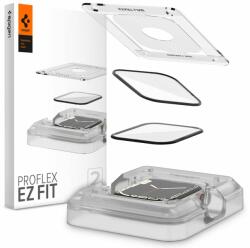 2x Edzett üveg / Tempered Glass Apple Watch 45 Mm Spigen Proflex Ez Fit 2-pack Clear
