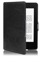 Amazon Kindle Paperwhite 3. 7. gen. (2015) Tok Fekete Bőrhatású Kézpánttal + E-könyvek + Kijelződvédő fólia + Érintőképernyős toll + Szótárak