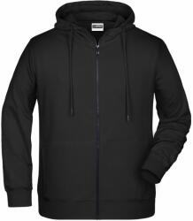 James & Nicholson (Daiber) Hanorac pentru bărbați cu fermoar din bumbac bio 8026 - Neagră | XXXL (1-8026-1780887)