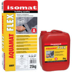Isomat AQUAMAT FLEX - Mortar Hidroizolant Flexibil pentru Terase, Balcoane, Rezervoare 33 kg