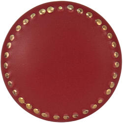 Clayre & Eef Set 4 butoni mobilier ceramica rosie aurie 4x3 cm (65062)