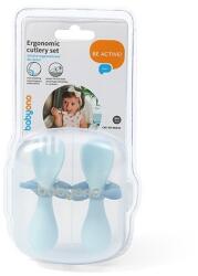 BabyOno BabyOno, tacamuri ergonomice pentru copii, albastru Set pentru masa bebelusi