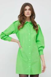 Tommy Hilfiger pamut ruha zöld, mini, egyenes - zöld 42 - answear - 40 990 Ft
