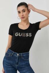 Guess t-shirt női, fekete - fekete M - answear - 14 990 Ft