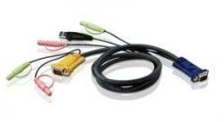 ATEN Cablu KVM Aten 2L-5302U, SPHD to VGA, USB & Audio, 1.8 metri (2L-5302U)