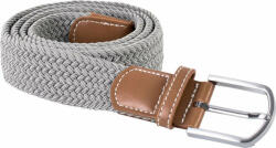 K-UP Uniszex K-UP KP805 Braided Elasticated Belt -Egy méret, Light Grey