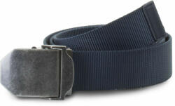 K-UP Uniszex K-UP KP813 nylon Canvas Belt -Egy méret, Navy/Old Silver