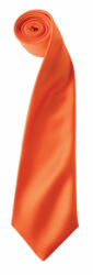 Premier Uniszex Premier PR750 Colours Collection' Satin Tie -Egy méret, Orange