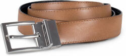 K-UP Uniszex K-UP KP810 Reversible Leather Belt - 30Mm -Egy méret, Black/Cognac