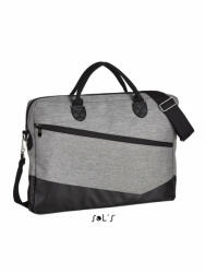 SOL'S Uniszex SOL'S SO01395 Sol'S Manhattan - 600D polyester Briefcase -Egy méret, Grey Melange