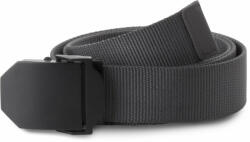 K-UP Uniszex K-UP KP813 nylon Canvas Belt -Egy méret, Dark Grey/Black